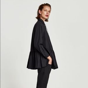 Zara poplin top